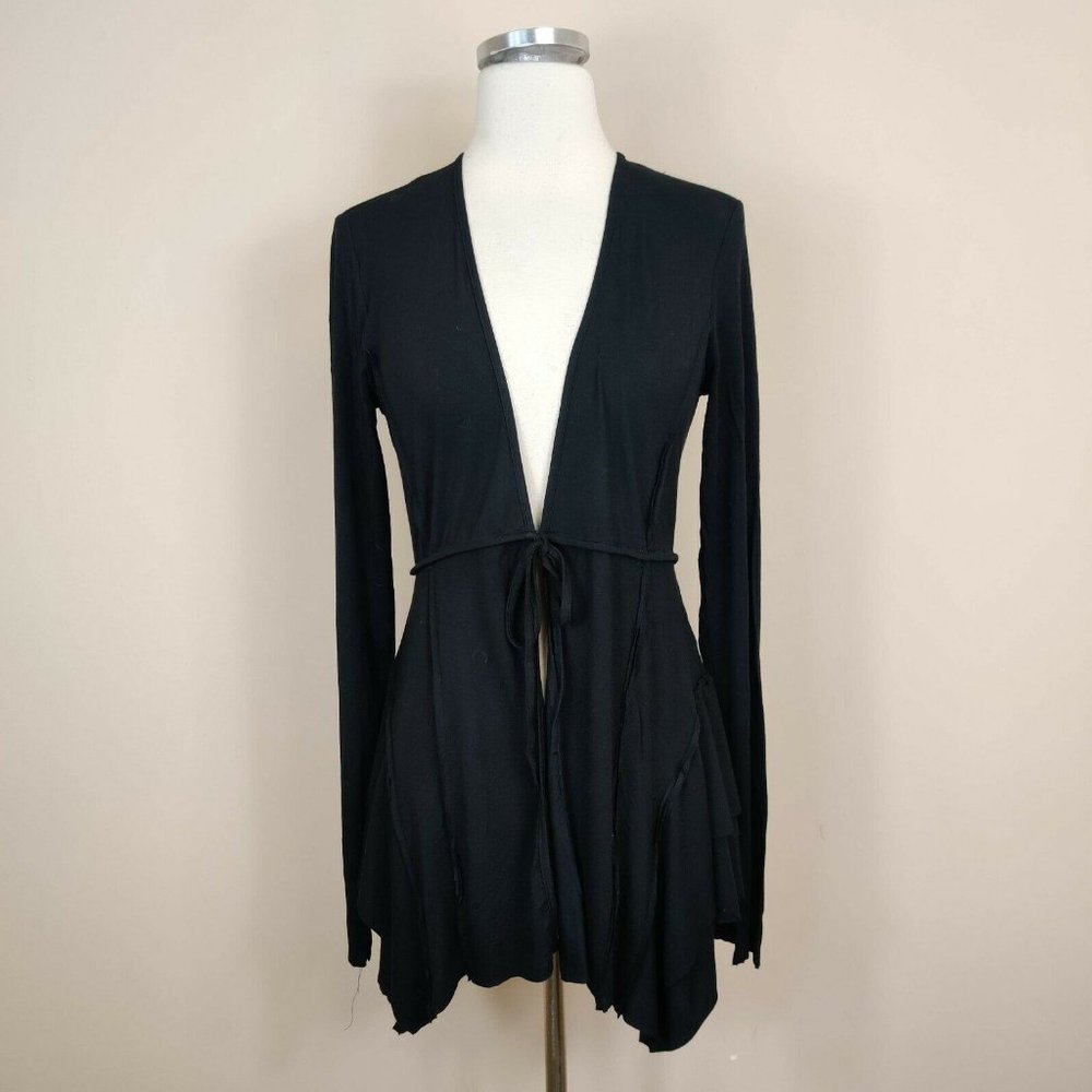 Bailey 44 Tie Waist Cardigan Sweater Grommet Back